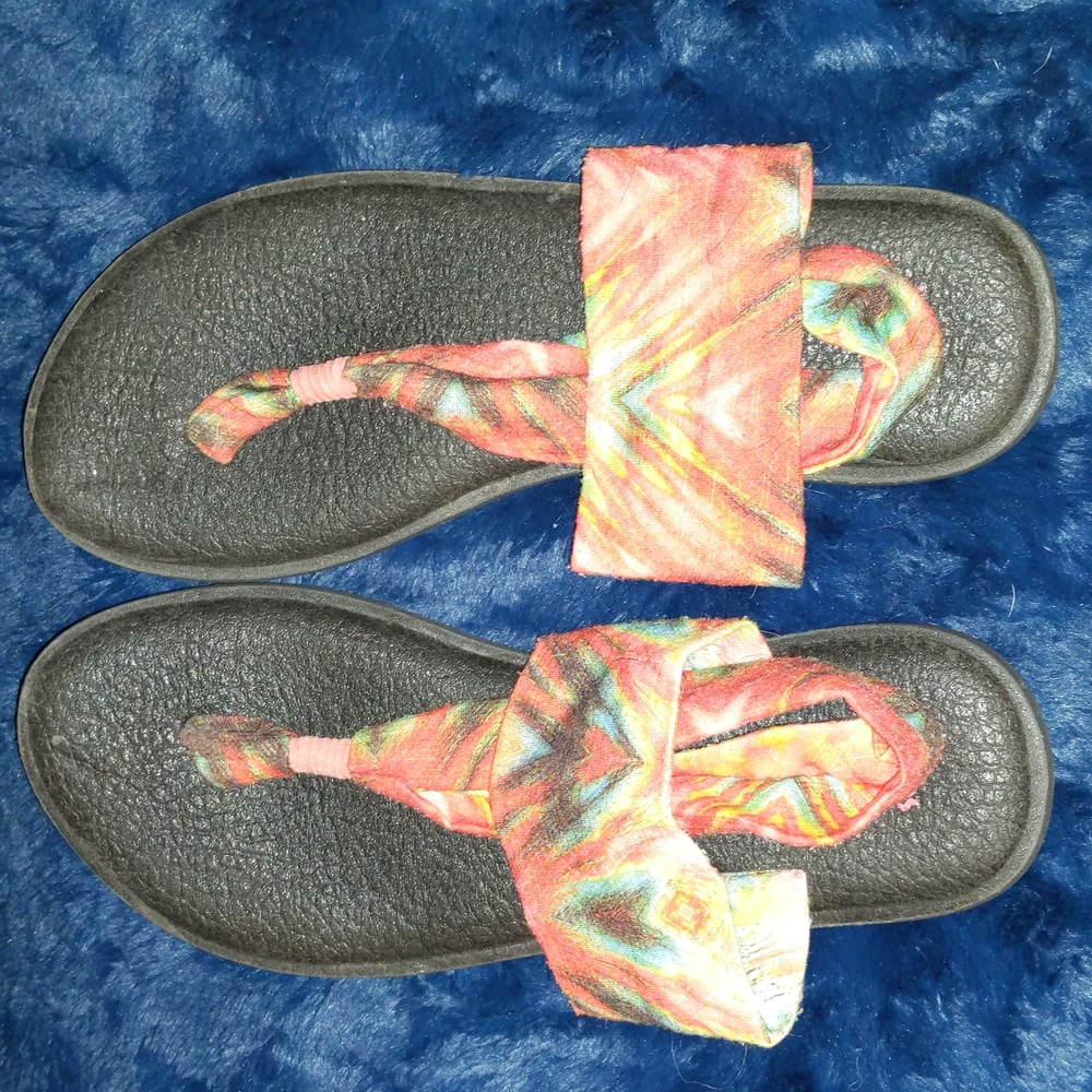 Sanuk Yoga Sling 2 Size 10 Tie Dye